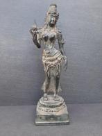 bronzen beeld Lakshmi/godin Sri/Indonesië, Verzamelen, Beelden en Beeldjes, Nieuw, Ophalen of Verzenden