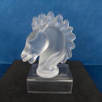 Art Deco Glazen Paardenhoofd  beschikbaar voor biedingen