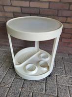 Vintage barcart - space age - Italië - kunststof, 45 tot 60 cm, Rond, Ophalen of Verzenden, Zo goed als nieuw