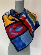 Kleurige sjaal/halsdoek/hoofddoek met tulpen, Geen merk, Ophalen of Verzenden, Gedragen, Sjaal