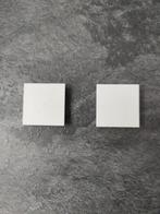 2 witte vierkanten magneetjes blanco - koelkast magneetjes, Huis en Inrichting, Woonaccessoires | Memoborden, Ophalen of Verzenden