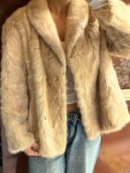 Orginele hangemaakte bontjas, Kleding | Dames, Jassen | Winter, Ophalen of Verzenden, Gedragen, Beige