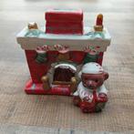 Kerst beeldje theelichthouder, Ophalen of Verzenden, Gebruikt, Decoratie