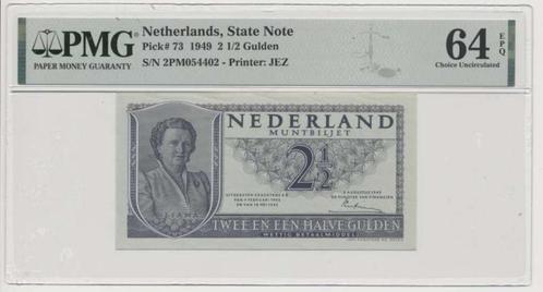 Nederland 2,5 Gulden 1949 Juliana PMG64, Postzegels en Munten, Bankbiljetten | Nederland, Los biljet, 2½ gulden, Ophalen of Verzenden