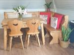 Oostenrijkse zithoek met tafel, bank en stoelen, Huis en Inrichting, Ophalen, Gebruikt, Oostenrijks/ Beiers, 4 tot 6 stoelen