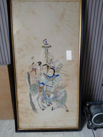 Oosters schilderij met figuren beschikbaar voor biedingen
