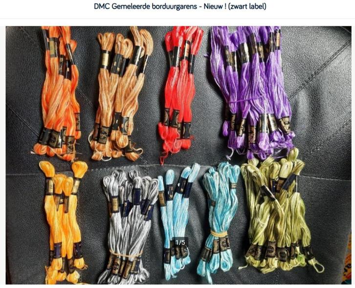 Lot DMC Gemeleerd-Verloop garen, Hobby en Vrije tijd, Borduren en Borduurmachines, Nieuw, Borduurgaren of Zijde, Handborduren