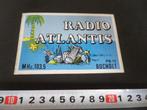 sticker piraat zender radio atlantis bocholt MHz 103.5, Ophalen, Zo goed als nieuw, Bedrijf of Vereniging
