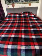 Vintage wollen deken 160x220, Huis en Inrichting, Woonaccessoires | Plaids en Woondekens, Ophalen of Verzenden, Zo goed als nieuw