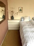Achterwand van Auping bed 160cm breedt met ladenkastjes, Huis en Inrichting, Ophalen, Gebruikt, Wit, Tweepersoons
