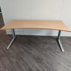 Instelbaar bureau / tafel met schroef 200x100/80xH62-82cm, Huis en Inrichting, In hoogte verstelbaar, Gebruikt, Bureau, Verzenden