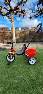 Puky driewieler Ceety Air Rood, Ophalen, Zo goed als nieuw, Duwstang