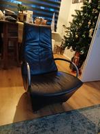 Donker paars fauteuil, Ophalen of Verzenden, Gebruikt, 75 tot 100 cm, 50 tot 75 cm