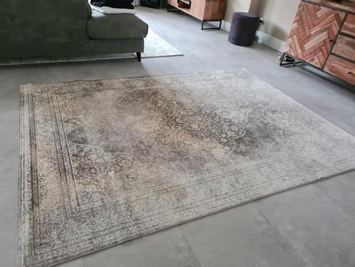 Dutchbone vloerkleed vintage beige/bruin, Huis en Inrichting, Stoffering | Tapijten en Kleden, Gebruikt, 150 tot 200 cm, 200 cm of meer