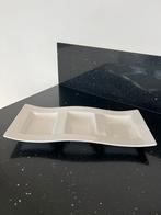 Wit poseleinen serveerschaal 3 vakken, Huis en Inrichting, Ophalen of Verzenden, Zo goed als nieuw