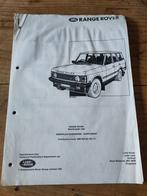 Range Rover Classic 1992 werkplaatshandboek supplement, Ophalen of Verzenden