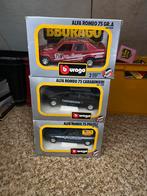 3 x Alfa 75 van Bburago schaal 1:24, Hobby en Vrije tijd, Modelauto's | 1:24, Ophalen of Verzenden, Zo goed als nieuw, Bburago