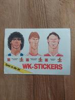 Zeldzame 1986 WK Stickers Maradona, Laudrup, Blochin, Ophalen of Verzenden, Zo goed als nieuw, Sticker