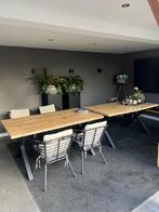 2 Tafels.  160 lang, 90 cm breed en 75 cm hoog, Huis en Inrichting, Tafels | Eettafels, Ophalen, Kunststof, Gebruikt, 50 tot 100 cm