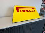 Pirelli banden oud emaille reclame bord XL, Reclamebord, Gebruikt, Ophalen of Verzenden, Nvt