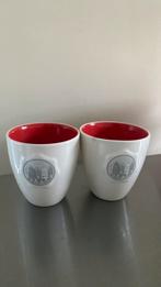 Postcodeloterij koffie mokken DE grachtenpand, Ophalen of Verzenden, Zo goed als nieuw, Overige stijlen, Kop(pen) en/of Schotel(s)