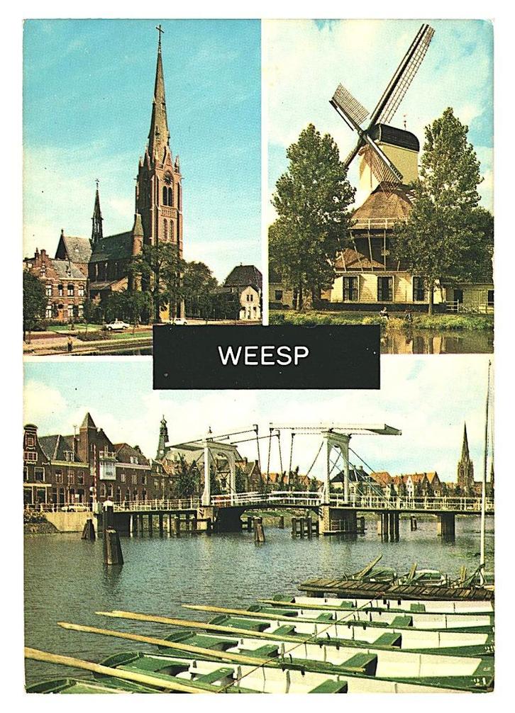 34513 Weesp NH Nette oude kaart Onbeschreven, Verzamelen, Ansichtkaarten | Nederland, Ongelopen, Noord-Brabant, 1960 tot 1980