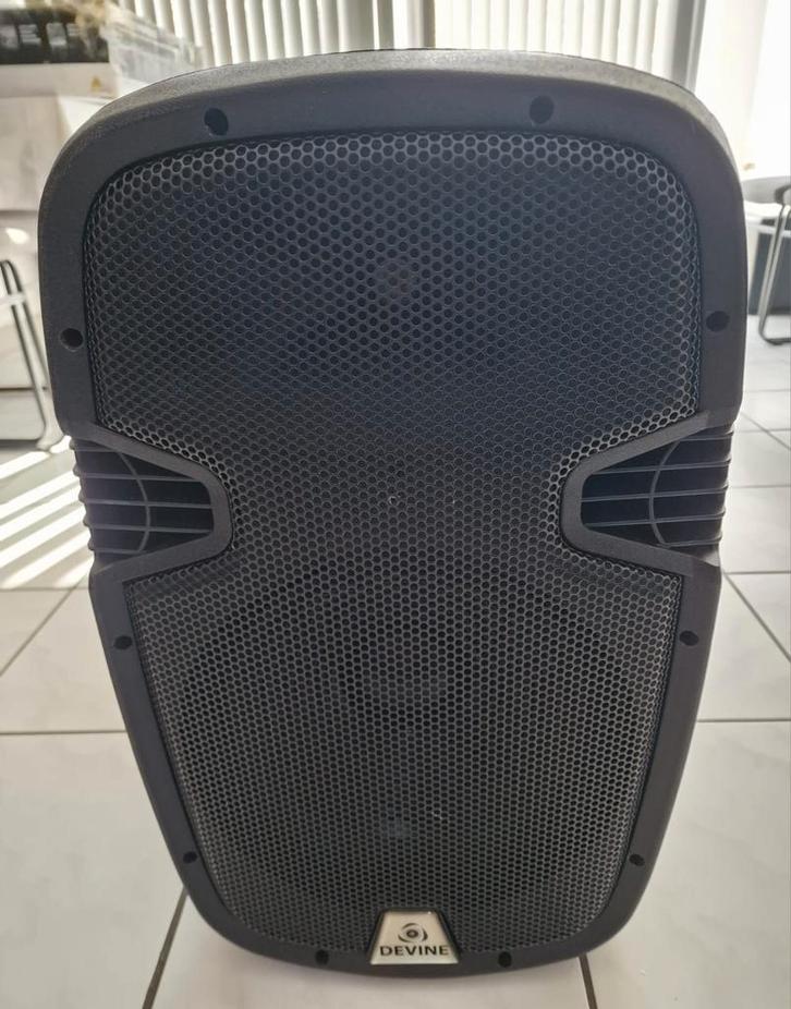 Devine Nordo 12A MKII actieve speaker + 2 microfoons, Audio, Tv en Foto, Luidsprekers, Zo goed als nieuw, Overige typen, 120 watt of meer