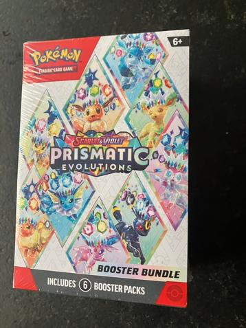 Nieuwe Pokémon Prismatic Evolutions SV8.5 BB booster bundel beschikbaar voor biedingen