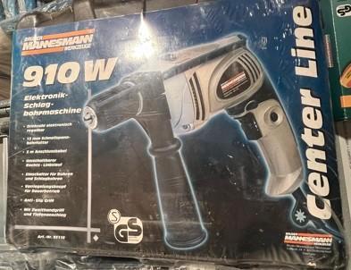 Nieuwe MANNESMANN klopboormachine 910W | OPRUIMING 40,-, Doe-het-zelf en Verbouw, Gereedschap | Boormachines, Nieuw, Boormachine