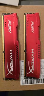 2x8gb Kingston hyperx fury ddr3 1866mhz, Computers en Software, RAM geheugen, Ophalen of Verzenden, Zo goed als nieuw, DDR3, Desktop