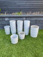 Heel goed 18x grijs IKEA Nypon bloempot 16x 12cm 2x 15cm, Kunststof, Rond, Binnen, Ophalen of Verzenden
