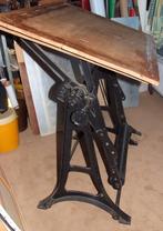 vintage tekentafel gietijzer, Doe-het-zelf en Verbouw, Tekentafels, Ophalen, Gebruikt, Minder dan 130 cm