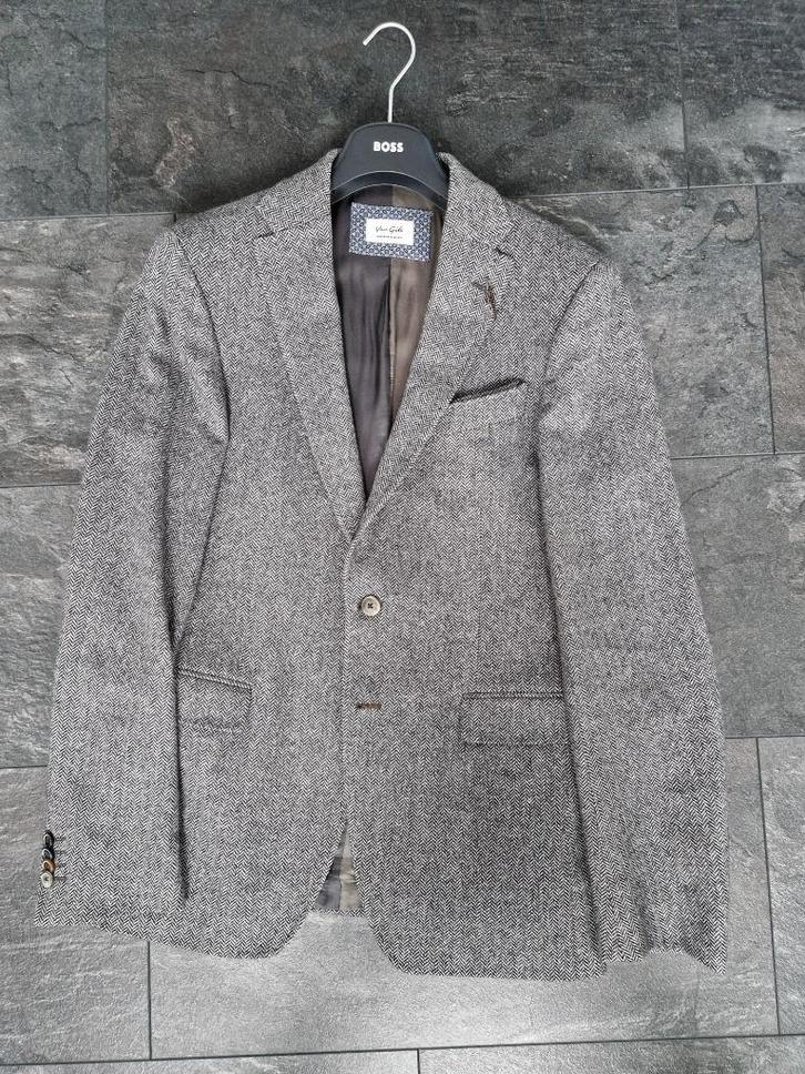 Van Gils Colbertje Grijs maat 98, Kleding | Heren, Kostuums en Colberts, Zo goed als nieuw, Maat 48/50 (M), Grijs, Ophalen of Verzenden