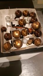 Bruine kerstballen, Diversen, Kerst, Ophalen of Verzenden, Gebruikt