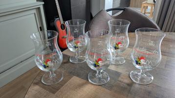 5 La Chouffe bierglazen beschikbaar voor biedingen