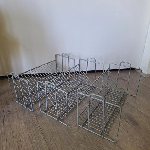 Vintage Ikea CD rekken disk tray metaal grijs zilver, Huis en Inrichting, Woonaccessoires | Cd- en Dvd-rekken, Zo goed als nieuw