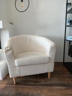 2 witte fauteuils, Huis en Inrichting, Fauteuils, Ophalen, Gebruikt, 75 tot 100 cm