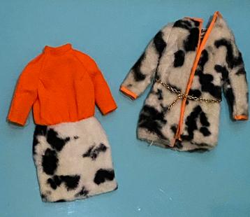 Vintage Barbie MOD ‘69 Plush Pony #1873 outfit Mattel beschikbaar voor biedingen