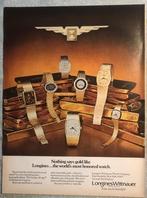Advertentie Longines Wittnauer gold watches, Verzamelen, Tijdschriften, Kranten en Knipsels, 1960 tot 1980, Knipsel(s), Buitenland