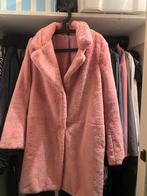 Roze Fluffy Jas - HEMA - Maat M, Kleding | Dames, Jassen | Winter, Ophalen of Verzenden, Zo goed als nieuw, Maat 38/40 (M), Roze