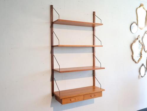 Vintage Deens wandsysteem Denemarken, Huis en Inrichting, Woonaccessoires | Wandplanken en Boekenplanken, Gebruikt, Ophalen