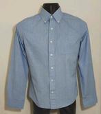 Blauw gedessineerd -muscle- overhemd van Abercrombie, Verzenden, Zo goed als nieuw, Blauw, Halswijdte 39/40 (M)
