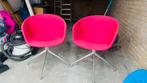Twee roze design stoelen, Antiek en Kunst, Ophalen