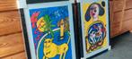 2 giclee prints arts Corneille afdruk huit chat, Ophalen