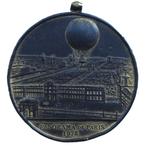 Frankrijk - Parijs penning stoomballon 1878 (zeldzaam, 51mm), Ophalen of Verzenden, Buitenland