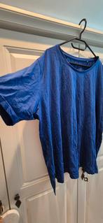 Blauwe longsleeve ulla popken maat 52/54, Ophalen of Verzenden, Zo goed als nieuw, Blauw, Shirt of Top