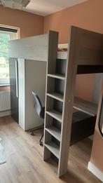 Hoogslaper met bureau en kast, Huis en Inrichting, Ophalen, Gebruikt, Eenpersoons, 200 cm