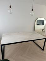 Eettafel dekton marmerprint perfecte staat!, Rechthoekig, Metaal, Zo goed als nieuw, Ophalen