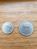 Twee Munten - Maleisië - 10 Sen & 20 Sen, Ophalen of Verzenden, Zuidoost-Azië