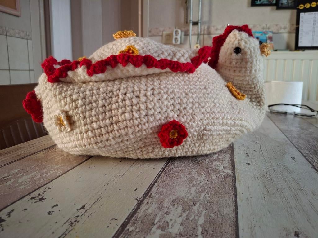 Gehaakte Broodmand kip- 30x36 cm, Ophalen of Verzenden, Nieuw